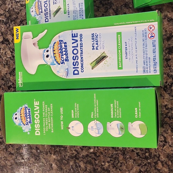 Scrubbing Bubbles Dissolve concentrated POD starter kit & 3 refills each 2 pack - Picture 6 of 9